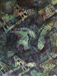 Hoffman Exclusive Bali Batik T2510 73 Ocean Mackinac Bridge 